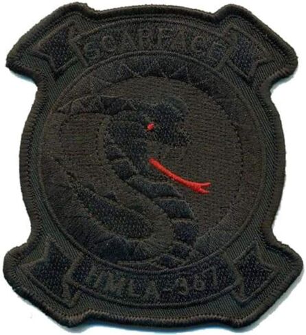 HMLA-367 Scarface Blackout Patch – Sew On, 4" in Saudi Arabia