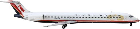 GeminiJets Mcdonnell Douglas MD-82 Commercial Aircraft Trans World Airlines White with Red Stripes 1/400 Diecast Model Airplane in Saudi Arabia