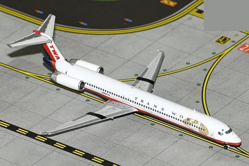 GeminiJets Mcdonnell Douglas MD-82 Commercial Aircraft Trans World Airlines White with Red Stripes 1/400 Diecast Model Airplane in Saudi Arabia