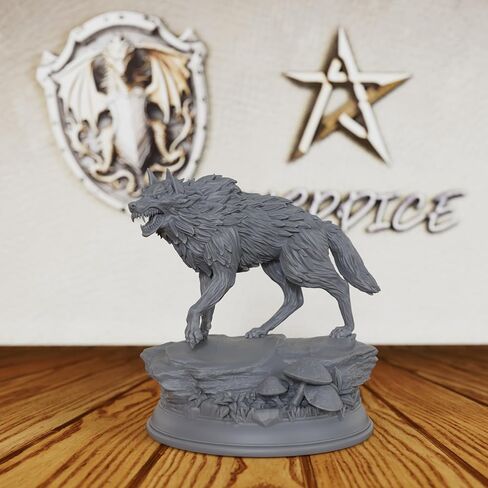 مجموعة مصغرة غير مطلية على سطح الطاولة من AUSPDICE Forest Wolf، DND Minis للأبراج المحصنة والتنينات، ملحقات ألعاب TTRPG، تمثال لعب الأدوار الخيالي، رائع لمواجهات الغابات وتخصيص الوحوش -AS828 in Kuwait
