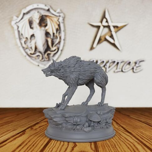 مجموعة مصغرة غير مطلية على سطح الطاولة من AUSPDICE Forest Wolf، DND Minis للأبراج المحصنة والتنينات، ملحقات ألعاب TTRPG، تمثال لعب الأدوار الخيالي، رائع لمواجهات الغابات وتخصيص الوحوش -AS828 in Kuwait