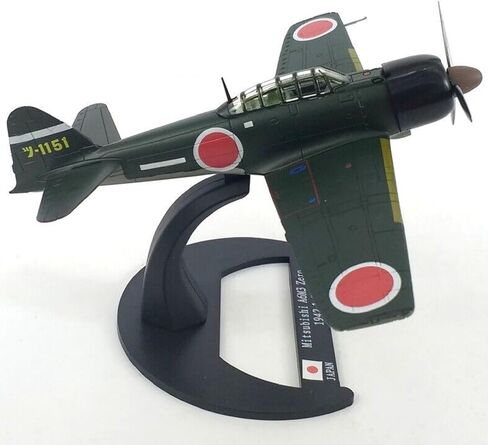 ZEZEFUFU Alloy WWII 1942 Japanese A6M3 Zero Fighter Attack Plane Military Model Aircraft Model 1/72 Scale for Collection Gift Accessory in Saudi Arabia