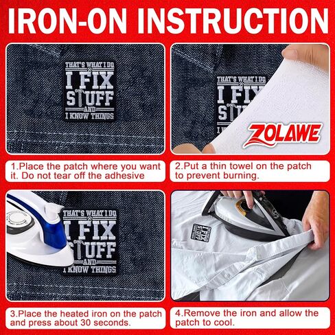 That's What I Do I Fix Stuff and I Know Things Patch, 3 Inches Sew On Iron On Patches Funny Embroidery Patches for Clothes Backpacks Hats Jeans Bag, Embroidered Patches, DIY Patch for Engineer in Saudi Arabia