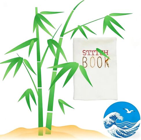 XuZBDia DIY Embroidery Book,Handmade Embroidery Stitch Book Set,with Embroidered Instructions Attached. in Saudi Arabia