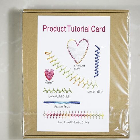 XuZBDia DIY Embroidery Book,Handmade Embroidery Stitch Book Set,with Embroidered Instructions Attached. in Saudi Arabia
