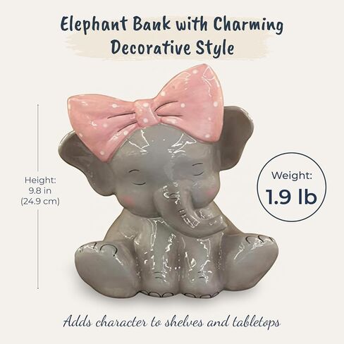 Blue Sky Ceramics Elephant Bank, Multi in Saudi Arabia