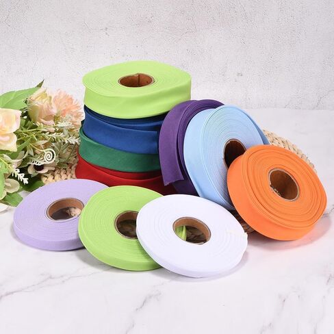 Generic 1 Inch Double Fold Bias Tape Polyester Continuous Bulk Bias Tape for Sewing,Seaming Quilting Hemming Binding Crafts (Brown 10 Yards) in Saudi Arabia