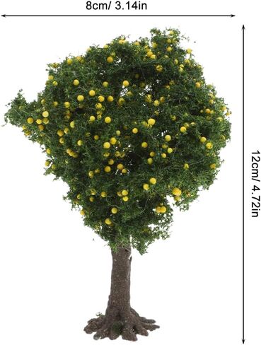 Mipcase Miniature Landscape Tree Model 4.72X3.15X2.76In Plastic Fake Maple Tree for Fairy Garden DIY Scenery Small Ornament Trees for Model Trains and Craft Projects in Saudi Arabia