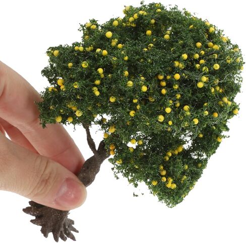 Mipcase Miniature Landscape Tree Model 4.72X3.15X2.76In Plastic Fake Maple Tree for Fairy Garden DIY Scenery Small Ornament Trees for Model Trains and Craft Projects in Saudi Arabia