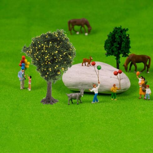 Mipcase Miniature Landscape Tree Model 4.72X3.15X2.76In Plastic Fake Maple Tree for Fairy Garden DIY Scenery Small Ornament Trees for Model Trains and Craft Projects in Saudi Arabia