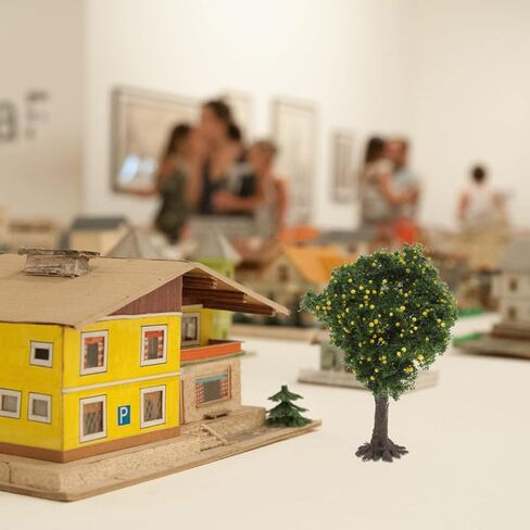 Mipcase Miniature Landscape Tree Model 4.72X3.15X2.76In Plastic Fake Maple Tree for Fairy Garden DIY Scenery Small Ornament Trees for Model Trains and Craft Projects in Saudi Arabia