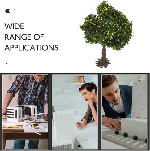 Mipcase Miniature Landscape Tree Model 4.72X3.15X2.76In Plastic Fake Maple Tree for Fairy Garden DIY Scenery Small Ornament Trees for Model Trains and Craft Projects in Saudi Arabia