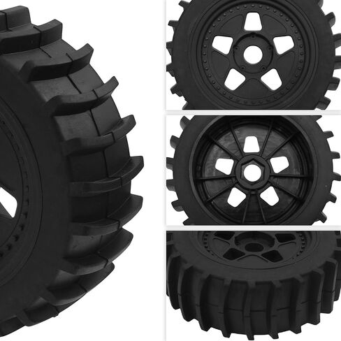 RC 1/8 Snow Sand Paddles Buggy Tires 17mm Hubs Wheels with Foam Inserts Compatible with Arrma Typhon Talion 6S Losi 8IGHT Team Associated HPI Tamiya HSP 1/8 RC Off Road Buggy in Saudi Arabia
