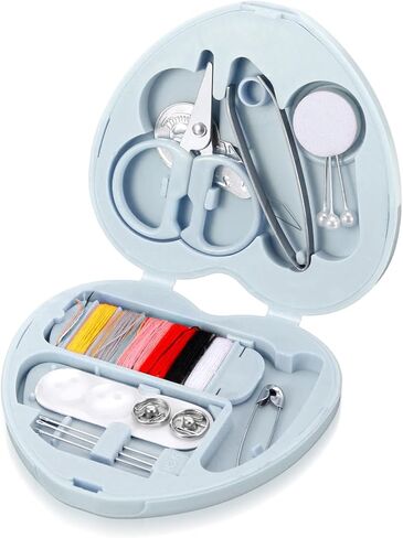 Tyqour Small Mini Sewing Kit Travel for Adults, Small Sewing Kit Travel Size Portable Tiny Thread Needle Repair Kits for Women Wedding Starter Mom Traveling Beginner Traveler Hotel in Saudi Arabia