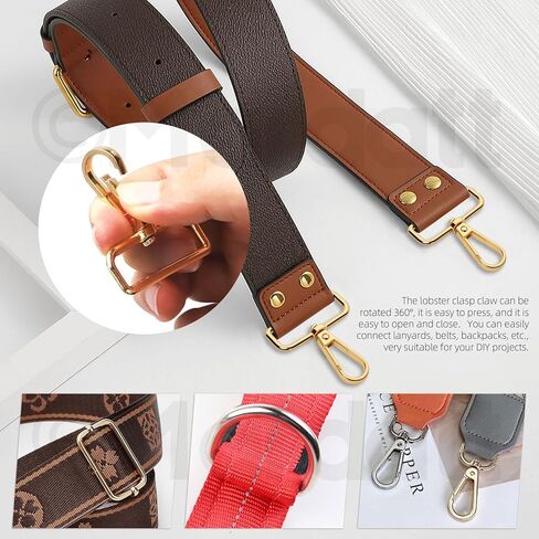 90 قطعة على شكل حرف D مشبك دوار على شكل جراد البحر وحلقة معدنية على شكل حرف D، مشبك منزلق مستطيل لحقائب الأحزمة اليدوية، ألوان مختلطة in Kuwait