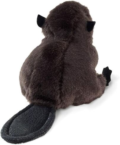 Folkmanis Mini Beaver Finger Puppet, Brown, Black, 1 EA in Saudi Arabia