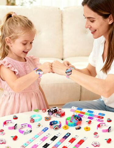 20Pcs Silicone Charm Bracelets, 7 Inch Bracelets Bulk Band for Kids, Silicone Wristbands Adjustable Rubber Bracelet Hold the Shoe Charms for Students in Saudi Arabia