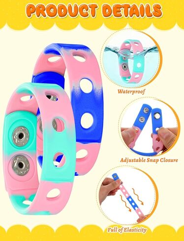 20Pcs Silicone Charm Bracelets, 7 Inch Bracelets Bulk Band for Kids, Silicone Wristbands Adjustable Rubber Bracelet Hold the Shoe Charms for Students in Saudi Arabia