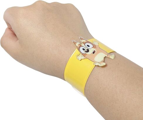 أساور LUV HER Bluey 3 Slap للفتيات - سوار معصم ممتع يتميز باللون الأزرق - مقاس قابل للتعديل - هدية أو هدية لحفلة عيد الميلاد - للأعمار من 3 سنوات فما فوق in Kuwait