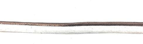 Copper Cord-Edge Piping Trim -Copper on White Lip -Lip Cord for Clothing Pillows, Lamps, Draperies 5 Yards Pi-129/108 in Kuwait