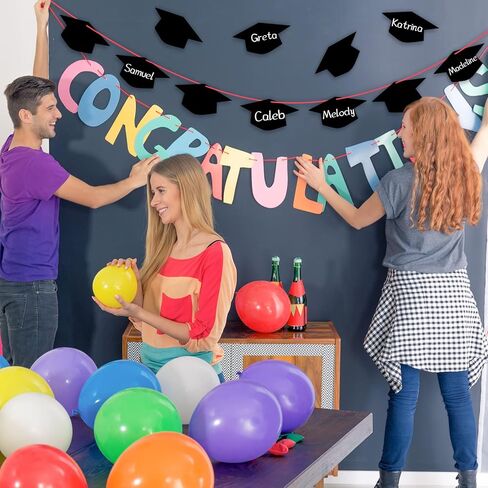 Geyee 108 Pcs Graduation Cap Cutouts Decorations Paper Hat Cutouts Craft Bulletin Board Decorations for Student Teacher School Classroom Chalkboard Wall Graduation Party Supplies(Black) in Saudi Arabia