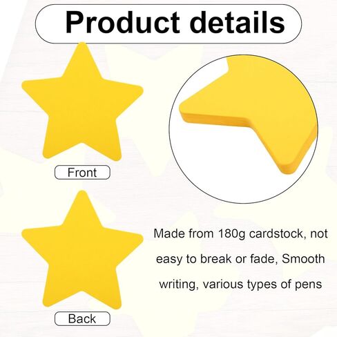200pcs Colorful Star Cutouts, 4in/10cm Double Sided Paper Cardboard Star Shape Die Cuts Cut Out for Classroom Bulletin Board Party Wall Decor Decoration & DIY School Craft Projects (9 Colors) in Saudi Arabia