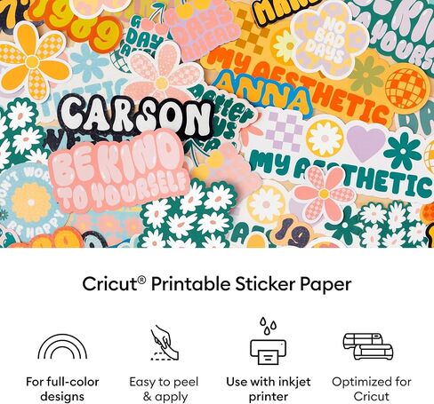 Cricut® Waterproof Sticker Set - US Letter (6 ct) in Saudi Arabia