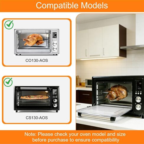 استبدال فرن محمصة مقلاة الهواء لـ COSORI 13 في 1 CS130-CFH CS130-AO 12 في 1 CO130-AO 32Qt، مجموعة فرن محمصة، 14 بوصة * 12 بوصة غير لاصقة، ملحقات حامل مقلاة الهواء قطع غيار مقلاة الشواية in Kuwait