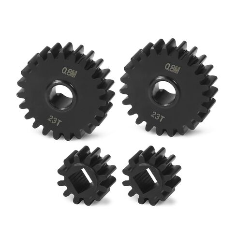 تروس بوابة الصلب 12T/23T متوافقة مع محور 1/10 كابرا F9 SCX10 III AXI03000 AXI03004 AR45 جزء ترقية السيارة الزاحفة RC in Kuwait