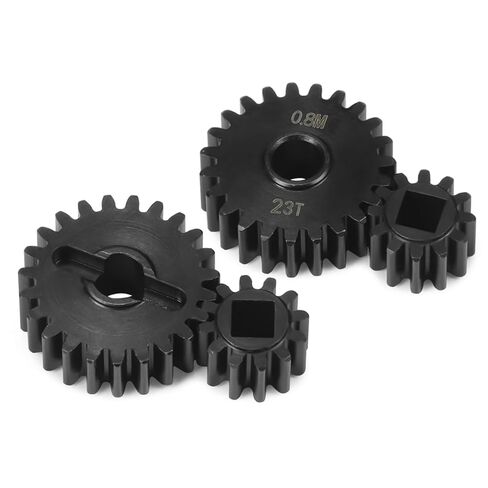 تروس بوابة الصلب 12T/23T متوافقة مع محور 1/10 كابرا F9 SCX10 III AXI03000 AXI03004 AR45 جزء ترقية السيارة الزاحفة RC in Kuwait
