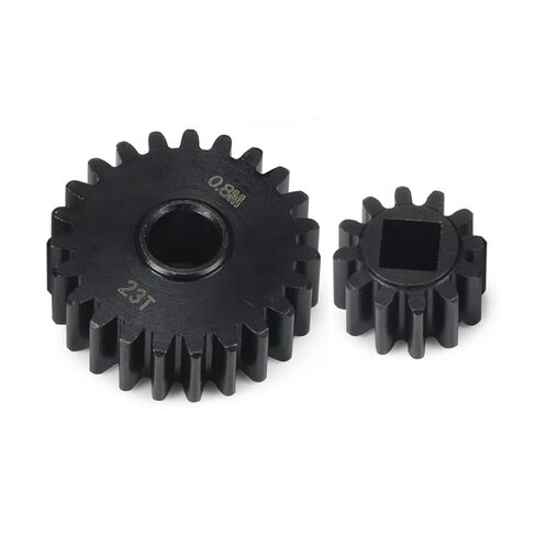 تروس بوابة الصلب 12T/23T متوافقة مع محور 1/10 كابرا F9 SCX10 III AXI03000 AXI03004 AR45 جزء ترقية السيارة الزاحفة RC in Kuwait