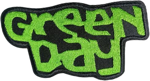 XIAOYATOU Green Day Embroidered Patch, Iron-On Applique for Casual Wear, Denim Clothing, Children's Clothing and Hats in Saudi Arabia