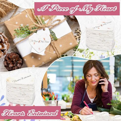 50 Pcs Funeral Memorial Seed Paper for Guests Plantable Wildflower Seeds Paper Recycled Sympathy Gifts for Loss of Father Mother Loved One Petals Tags for Guests, 2 Styles(Heart) in Saudi Arabia