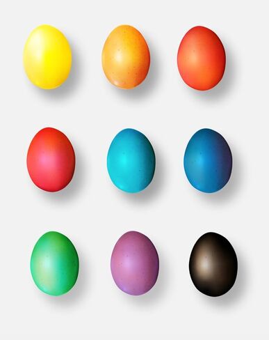 Pysanky Easter Eggs Decorating Dyes, Set of 9, Powder Form, Non Edable, Multicolor in Saudi Arabia