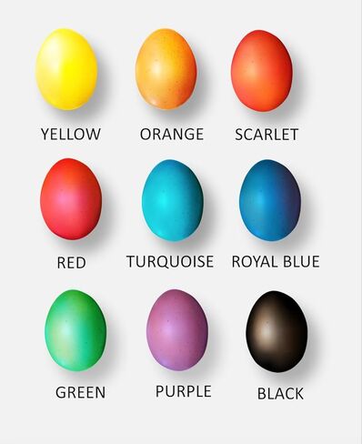 Pysanky Easter Eggs Decorating Dyes, Set of 9, Powder Form, Non Edable, Multicolor in Saudi Arabia