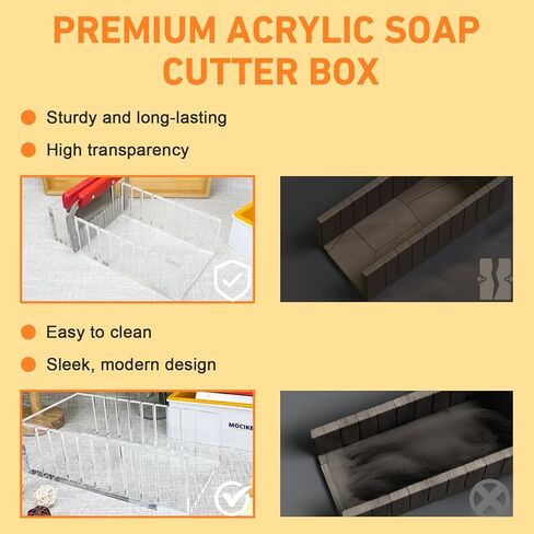 Premium Acrylic Soap molds Making Kit - Craft Exquisite DIY Soaps with Precision (Hard Soap Cutter Kit) in Saudi Arabia