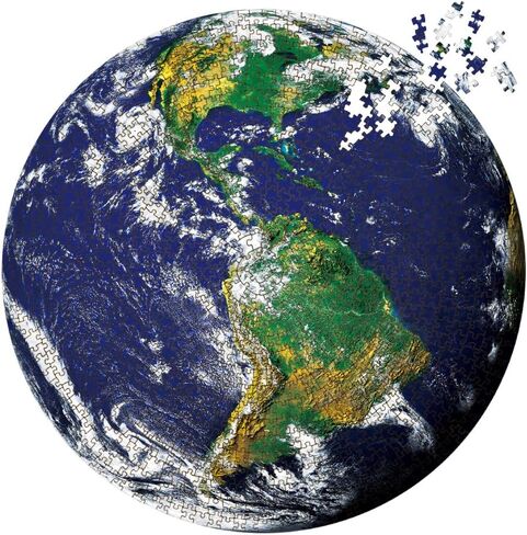 MaxRenard Game 1000 Pieces Jigsaw Puzzle Round Puzzle Toy The Earth in Saudi Arabia