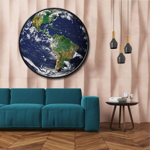 MaxRenard Game 1000 Pieces Jigsaw Puzzle Round Puzzle Toy The Earth in Saudi Arabia