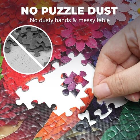BenBen Puzzles for Adults 500 Pieces, Floral Chameleon Jigsaw Puzzles, Challenging Animal Puzzle for Family Game Night, Home Décor in Saudi Arabia
