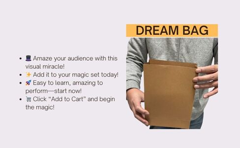 Dream Bag (Medium) Flower Box 3 A Spectacular Production from an Empty Bag! Stage Shows and Birthday Parties in Kuwait