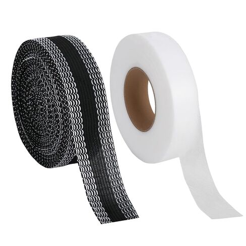 Hemming Tape for Pants 2 Rolls Adhesive 1 Inch Wide 5.5 Yards Long No Sew Hemming Tape Permanent Washable Fabric for Trousers, Easy to Use, 1 White 1 Black in Kuwait