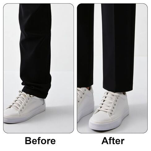 Hemming Tape for Pants 2 Rolls Adhesive 1 Inch Wide 5.5 Yards Long No Sew Hemming Tape Permanent Washable Fabric for Trousers, Easy to Use, 1 White 1 Black in Kuwait