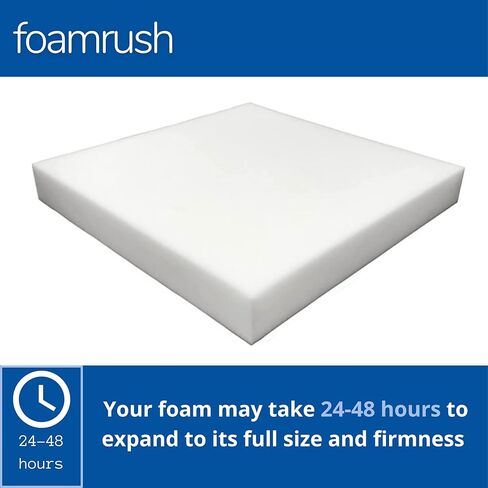 FoamRush 6 بوصة ارتفاع × 29 بوصة عرض × 32 بوصة طول تنجيد إسفنجي عالي الكثافة ودعم ناعم (وسادة كرسي إسفنجية مربعة لكراسي الطعام، استبدال وسادة مقعد الكرسي المتحرك) in Kuwait