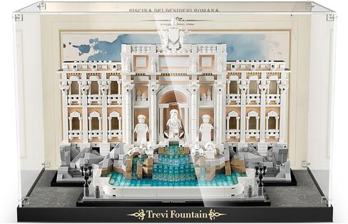 Acrylic Display Case for Lego Trevi Fountain (ONLY Box, NOT Model) Clear Dustproof Display Box Compatible with Lego 21062 Model Set in Kuwait