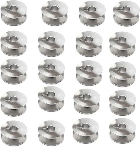 Bequilter Metal Bobbins Compatible with Brother Janome Juki DDL-555, DDL-227, DDL-5530, DDL-555, TL-2000Qi, TL-2010Q TL-2200QVP Mini #55623S (20) in Saudi Arabia