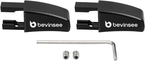 Bevinsee 2PCS PRISET LEVER LATCH HAIND HABER HASE و RIDE-SIDE متوافق مع Ford Mustang 2005-2014 تعديل مقعد الألومنيوم الأسود ، 5R3Z-6362762-AAC in Saudi Arabia