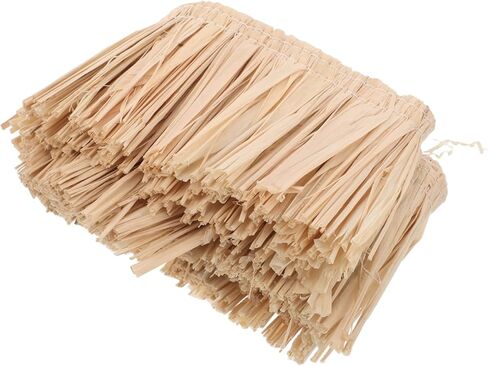 شرابات الرافية الطبيعية المصنوعة يدويًا من القش لتزيين المنزل بنفسك إكسسوارات أزياء هاواي للتعليق على الحائط in Kuwait