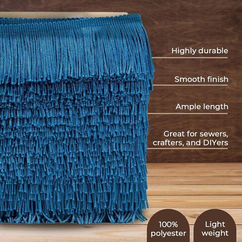 Trims by the Yard 4" Chainette Fringe Trim | Gold | (10 yard cut) in Saudi Arabia