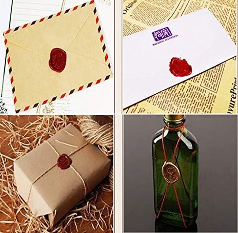 YGHM Lotus Wax Seal Stamp - Natural Rosewood Handle | Vintage Style for Valentine’s Day Gifts, Rose-Themed Wedding Invitations, Envelopes, Wine Packages & Love Letters in Saudi Arabia