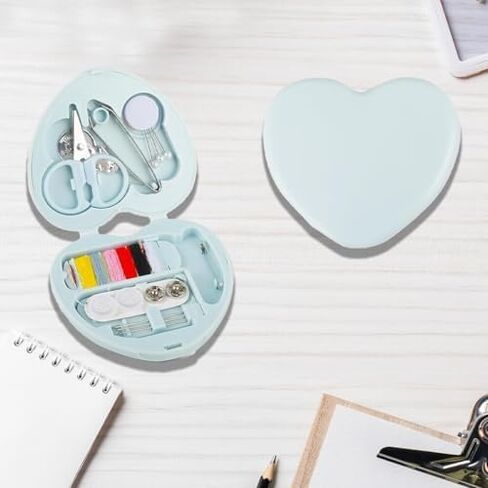 Sewing Kit Set Portable Travel Mini Organizer with Scissors Thread Needles for Home Office Hotel Emergency Use 2 Pack(Blue) in Saudi Arabia